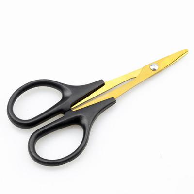 China Rc RC Car Body Straight Trimming Scissors Titanium Coated Straight Scissors for rc racing car for sale