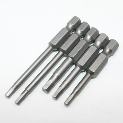 China S2 1/4 Inch Hex Shank Magnetic Drill Bit Hex Head Magnetic Screwdriver Bit for sale