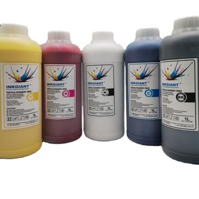 China High Color Factory Supply INKGIANT Inkjet Ink Density For Canvas Bag / T-shirt Fabrics Printing Ink for sale