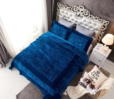 China Soft And Warm Famous Cheap Polyester Embossed 6.5 Kg Korean Fashion Style Blanket for sale