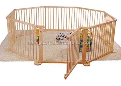 China Sustainable Wooden Pet Playpen for sale