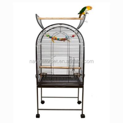 China Breathable Elegant Antique Bird Cage With Wheels for sale