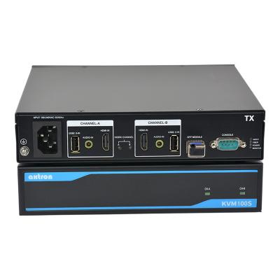 China Dual Monitor 1080P 60Hz 500m 20km 80km 2 in 1 HDMI VGA Industrial Stage Fiber KVM Supplement KVM Switch AX100S for sale