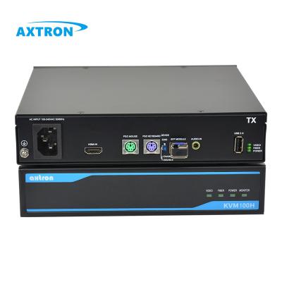 China PS/2 USB2.0 1080P FullHD 60Hz 500m 20km HDMI Industrial Fiber KVM Long Distance AX100H Supplement 80km for sale