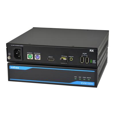 China PS/2 USB2.0 1080P FullHD 60Hz 500m 20km HDMI Industrial Fiber KVM Long Distance Supplement 80km For Railway CTC AX100H for sale