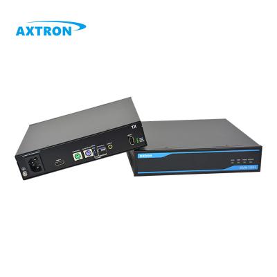 China Industrial PS/2 USB2.0 Pass Through Monitor 1080P Single Fiber HDMI KVM Extender AX100H 500m 20km 80km for sale