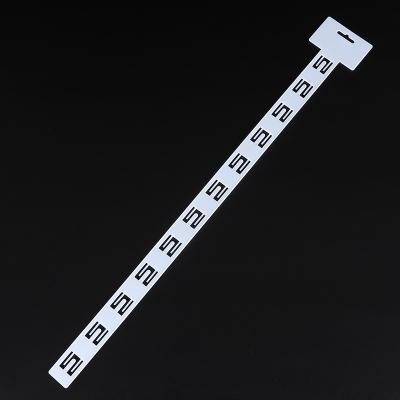 China Shop Merchandise Display White Slipper Plastic Hook Clip Hanging Strip For Home for sale