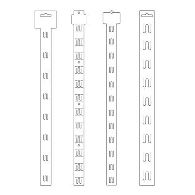 China Shop Merchandise Show Supply Supermarket Display Clip Multifunctional Plastic Printing Hanging Strip for sale