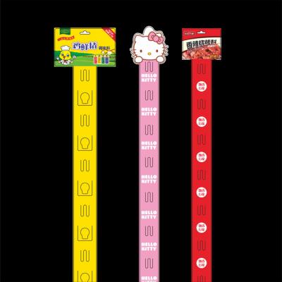 China Multifunctional Creative Store Merchandise Display Supply Food Hook With Logo Plastic Clip for sale