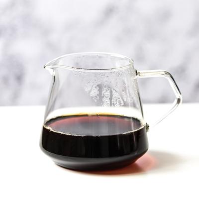 China Sustainable Glass Coffee Carafe 700ml Pour Over Coffee Server Coffee Pot Glass Maker Clear Pour Over Carafe for sale