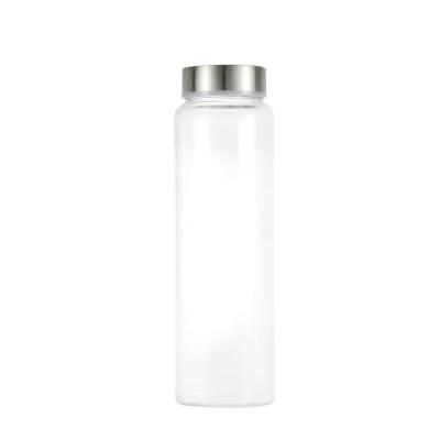 China 32oz Borosilicate Glass Eco-friendly Sustainable Wide Mouth Water Bottle With Stainless Steel Leakproof Lid for sale