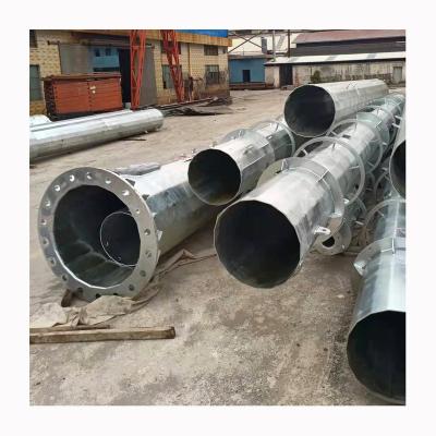 China Telecommunication Antennas And Other Equipments Factory Supply Self Supporting Tapered Polygonal Steel Mono Pole Tower for sale