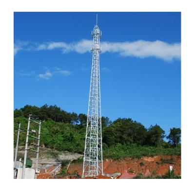 China Telecommunication antennas and other equipments factory supply custom galvanized steel lattice mast telecommunication cellular tower for sale