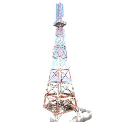 China 30-110m Structural Low Carbon Steel Support Galvanized (Mild) Mobile Communication Lattice Tower And Mast Weldable for sale