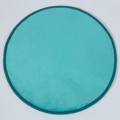 China Wholesale Round Solid Color Non-slip Floor Mat Thickened Water Wash Non-slip Floor Carpet Rugs for Kids Room Bedroom for sale