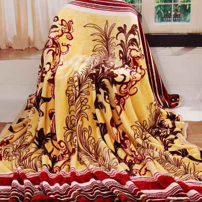 China Wholesale Folded Nap Sofa Blanket Thickened Warm Blanket Comforter Embossed Flannel Blanket for sale