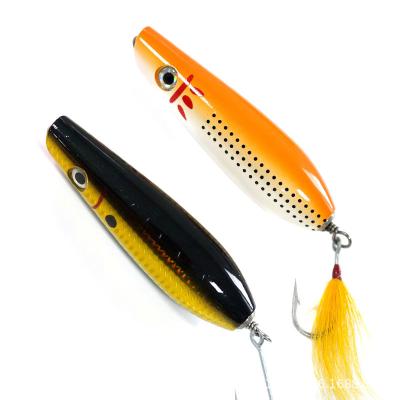 China Woodiness JIEMI OEM New style 11.4cm 42g  Fishing Lures wood bait Saltwater Pencil Casting  Wholesale Blanks Weihai Tackle Bla for sale