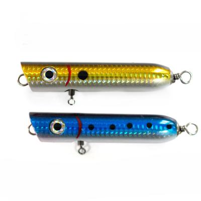 China Woodiness JIEMI OEM New style 7.7cm 21g 14cm 56g Fishing Lure Popper Saltwater and freshwayer Artificial Hard Bait woodiness weihai tackle for sale