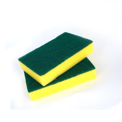 China Viable Direct Double Sided Scourer Kitchen Wash Dish Factory Cleaning Sponge for sale