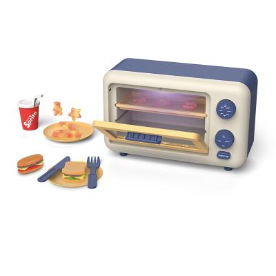 China Pretend Play Pretend Play Food Toys Set Kitchen Electronic Microwave Oven Toys For Kids à venda