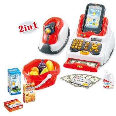 China Plastic Cashier Educational Toys For Children Pretend Game Supermarket Juguetes Cash Register Toys à venda