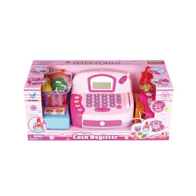 China Children Cashier Toy Set With Shopping Cart Shopping Game Supermarket Cash Register 38.8*19*16CM à venda