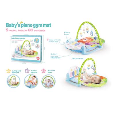 China Sleeping Newborn Infant Baby Toys Soft Activity Gym Floor Child Cotton Keyboard Baby Crawling Game Musical Mat 52.5*9*43cm for sale