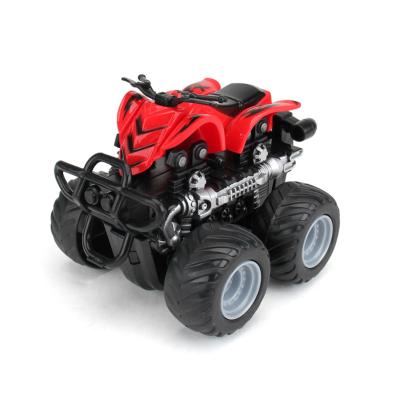 China Toy Beach Bike 360 ​​Inertia Friction Motor Stunt Car Rotary Diecast Double Inertia Toy Car for sale