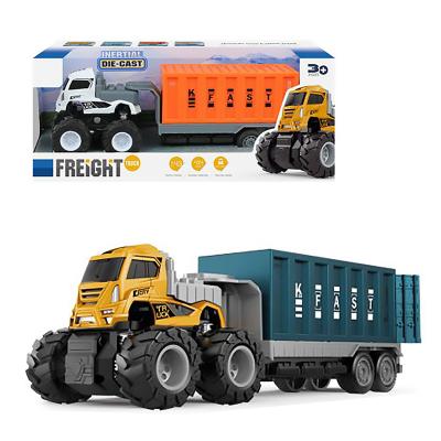 China 2021 Latest Design 4WD Inertial Diecast Truck Toy Metal Kids Toy Car Alloy Model Truck Toy Coche De Juguete 2021 for sale