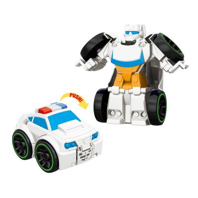 China DIY TOY Scene variable juguetes assemble to transform car toy deformation robot model toy for sale