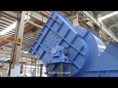 Double Suction Centrifugal Fan SIMO Primary Air Fan In Boiler Blue