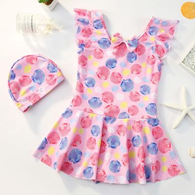 China Breathable Custom Cute Baby Swimwear With Bow Kids Beach Wear Bathing Suit for sale