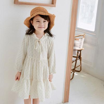 China Washable Summer Kids Flower Fashion Vintage 100%cotton Kids Floral Babies Dresses for sale