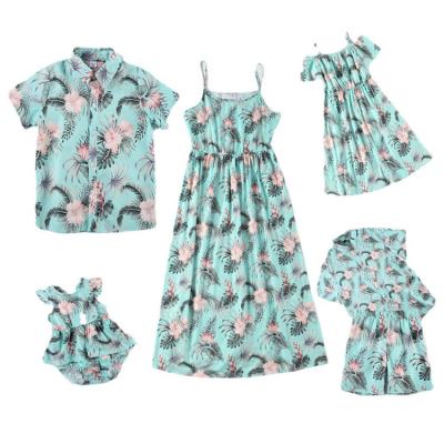 China Breathable Family Matching Clothes Set Mommy And Me Father Dresses And Son Outfits Clothing for sale