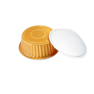 China Eco-friendly Small Round Food Grade Container Cake Tools Use Roll Aluminum Foil Baking Cup for sale