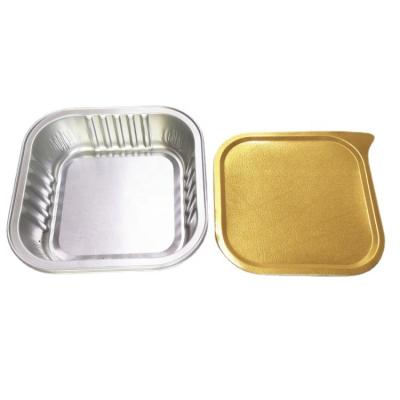 China Food Grade Wall Food Container Eco-friendly Smooth Aluminum Foil Food Container Non Wrinkle Food Container for sale