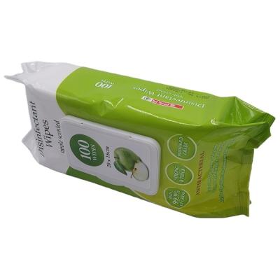 China OEM/ODM Factory Custom Wet Cleaning Wipes 100 Count Biodegradable Household Outdoor Disinfection Cleaning Cloths for sale