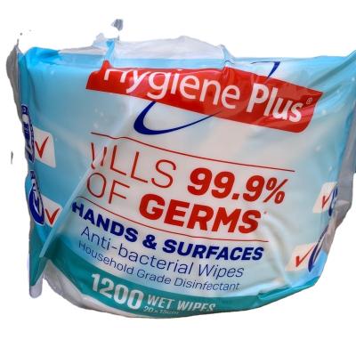 China Kill 99.99% Germs Antiseptic Nonwoven High Quality Gym Equipment Wipes Wet Sports Cloths Adults Cleaning Wipes In Stock 1200pcs 2 50gsm Barrels for sale