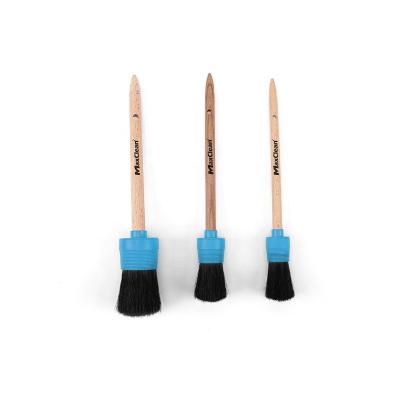 China Remove Dust MaxClean 3 Pack Blue Detailing Brush Set for sale