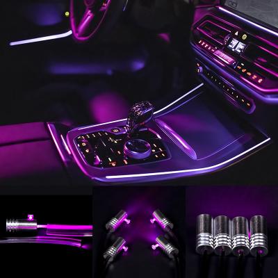 China 12V Crystal Car Interior Decorative Lamp 12V Car Interior Decorative Lamp Car LED APP Control Accessories Car PVC PVC Shell Lampshade Ambient Light for sale