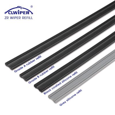 China Pure silicone or rubber strip silicone wiper blade car CLWIPER silicone refill for sale