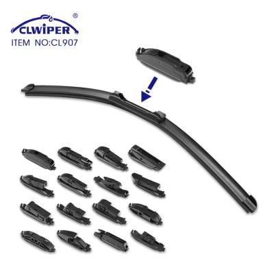 China CLWIPER Natural Rubber Multifunctional Rain Car Window Frameless Wiper Blade With All Size Wipers for sale