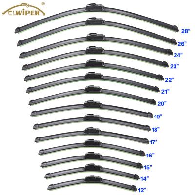 China New Vision Natural Rubber CLWIPER 100% Frameless Wiper Fit For 95% Cars for sale