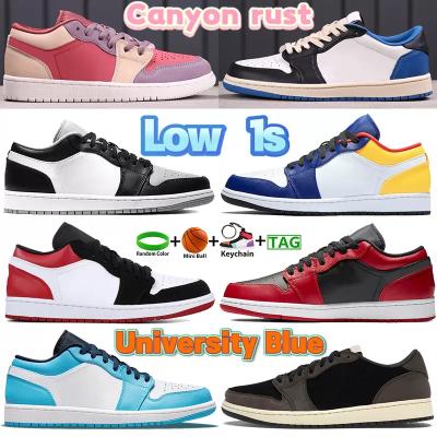 China Light Smoke Rubber Black Royal Paris Shoes University Blue Forbidden 1s Mens Womens Mens Womens Low Top Basketball Sneakers 1s Cactus Shade UNC for sale