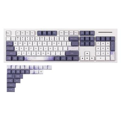 China Computer Keyboard 104+22 PBT Keycaps Set Cherry Profile Dye-Substrated Compatible with GH60 GK61 64 68 84 87 96 104 108 Mechanical Keyboards (YUN) for sale