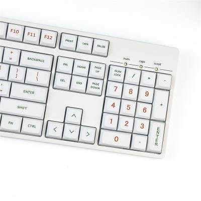 China Computer Keyboard 104+34 Soda PBT XDA Orange Dye-Substrated Keycap For Mechanical Keyboard GH60 GK61 64 Spacebar 68 84 87 96 104 108 6.25 6.5 7U for sale