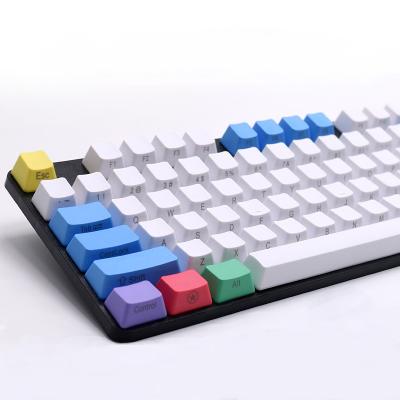 China Computer Keyboard PBT Laser Carving OEM Profile Key Top Front/Side/Plain Legends for Mechanical Gaming Keyboard 87/104/108 Keys - Chalk for sale