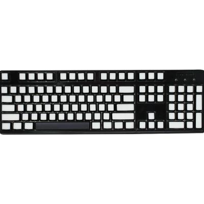 China Backlit Computer Keyboard 87 Keys ABS Pudding Keycaps Set OEM Profile Side Legends Laser Carving Keycap For Mechanical Gaming Keyboards for sale