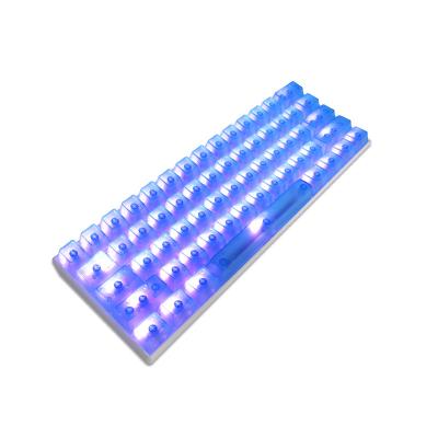 China Transparent Computer Keyboard 104+4 ABS Keycaps No Captions OEM Profile For Mechanical Keyboard See Keycap For Cherry MX Switch for sale