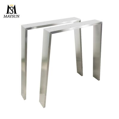 China 2021 New style modern stainless steel table foot office coffee table modern U-shaped legs for sale